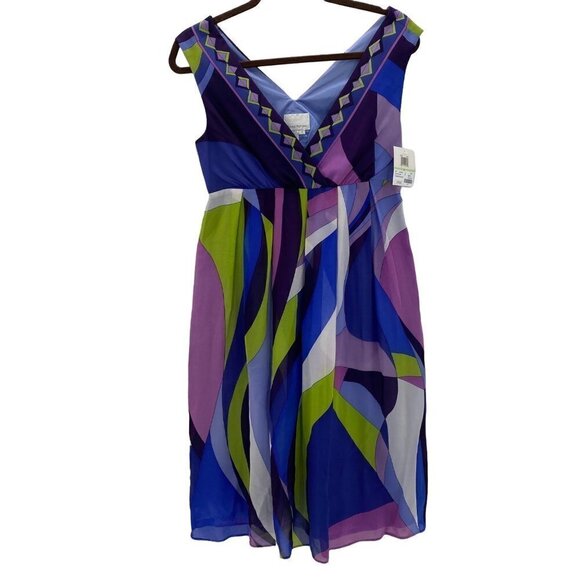 Donna Morgan Galaxy Grometric Dress Women's Size 4 - Picture 1 of 6